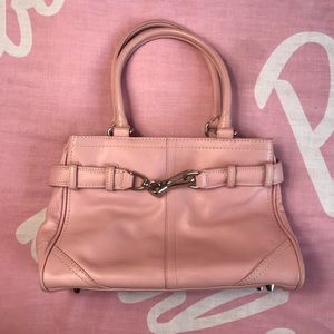 ◆COACH SMALL PINK HANDBAG◆ PURSE/ SATCHEL